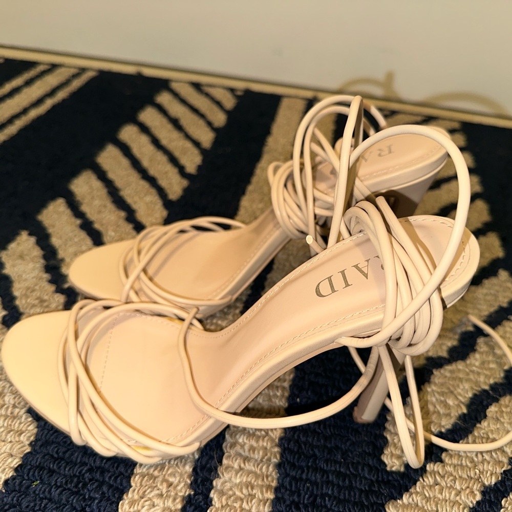 Chic Cream Strappy Heels